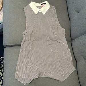 Theory Marbie Amana Striped Sleeveless Top in S